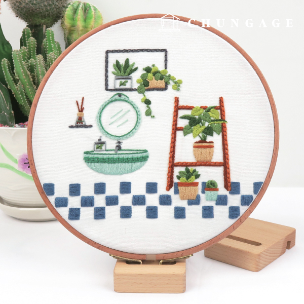 フランス刺繍パッケージDIYキットバスルームCH511328