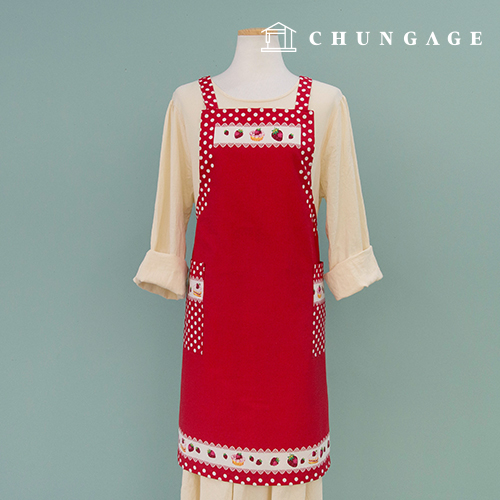 子供の家エプロンを作る幼稚園先生保育教師カフェ綿オックスフォードカット紙