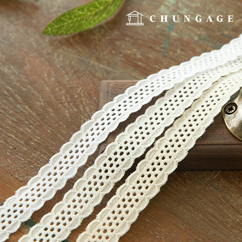 レース生地刺繍レース布綿043ハニカムテープ3種