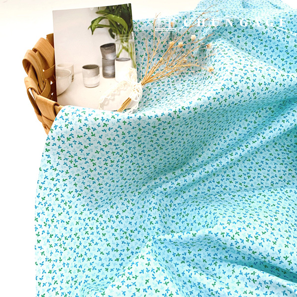 コットン生地コットン30カウントリトルマイブルー