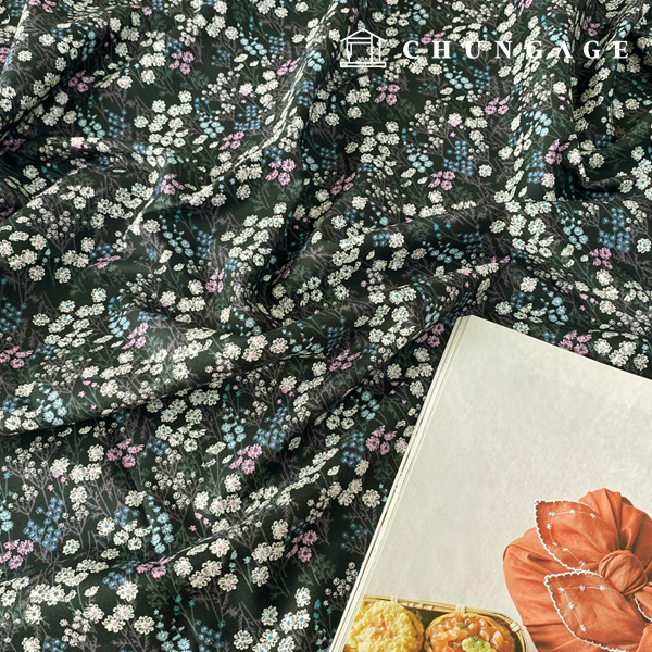 綿生地抗菌防臭加工30カウント広幅カモミール