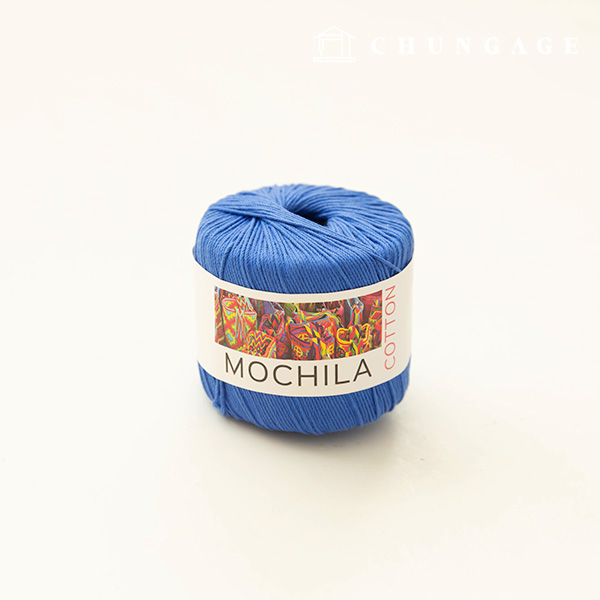 モチラシ綿綿綿糸針編みヤーンオリエンタルブルー020