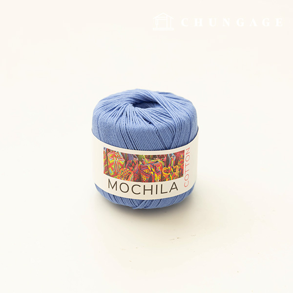 モチラシ綿綿綿糸針編みヤーンコーンフラワーブルー021