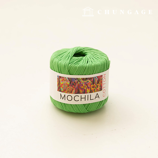 モチラシ綿綿綿糸針編みヤーンミントグリーン027