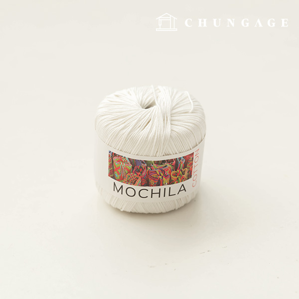 モチラシ綿綿綿糸針編みヤーンアイボリー030