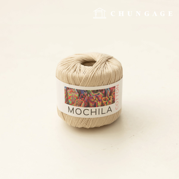 モチラシ綿綿綿糸針編みヤーンホワイトベージュ031