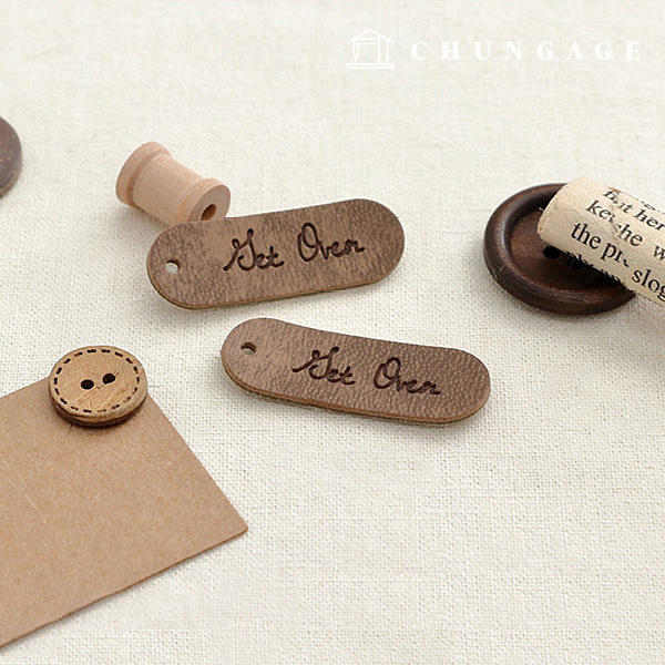 レザーラベルペンダントクーポンゲットオーバーヴィンテージブラウン58640