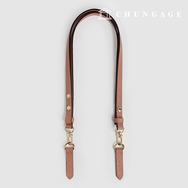 バッグストラップツウェー長さレザーハンドルローズピンクパターンプレゼント42857