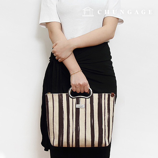 バッグハンドルフレンチシークアイレット型ハンドルメタルグレーパターンプレゼント86563