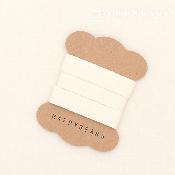 ラベル用コットンテープバイアスナチュラル15mm 56907