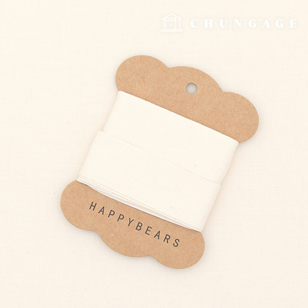 ラベル用コットンテープバイアスナチュラル25mm 56908