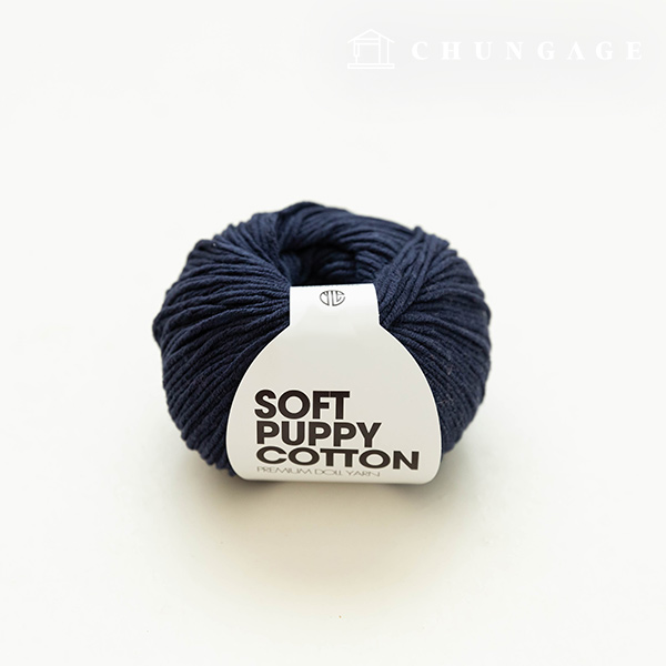 ソフトパフィーニットルームコットンヤーンパフィールームネイビー028