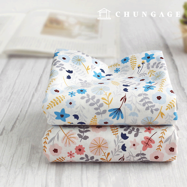 綿生地純綿20カウント生地デイジーガーデン2種