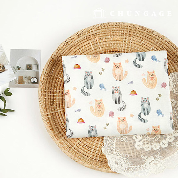 環境にやさしい抗菌抗炎症団E-DTPコットン20カウントキティウィティ