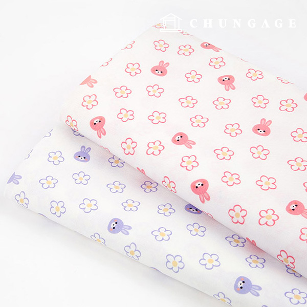 環境にやさしい抗菌抗炎症団E-DTPコットン20カウントブラサムラビット2種