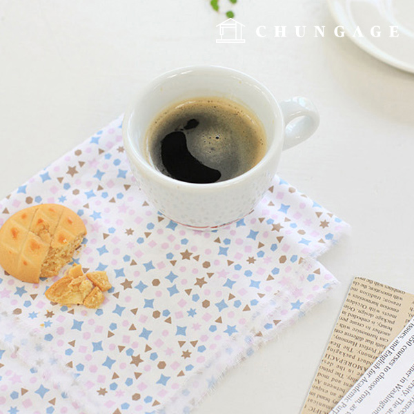 コットン生地 コットン20カウント 平織り 紫色の香りラビドビー