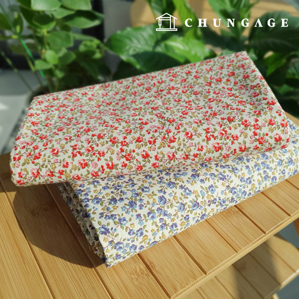 コットン生地 コットン20カウント 平織りデイジー2種