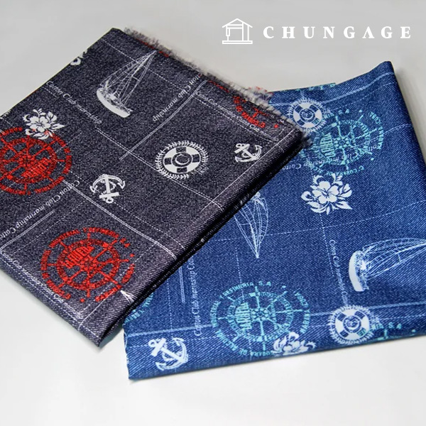 防水布タフタピグメント 防水布210T 広幅デニム2種