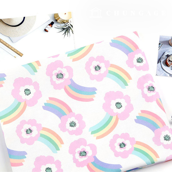 環境にやさしい抗菌抗炎症団E-DTPコットン20カウントレインボーフローラル