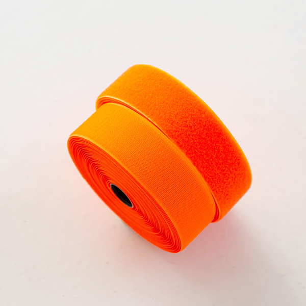 マジックテープ付き10マロール両面セット縫製用ベルクロテープ50mm 蛍光オレンジ