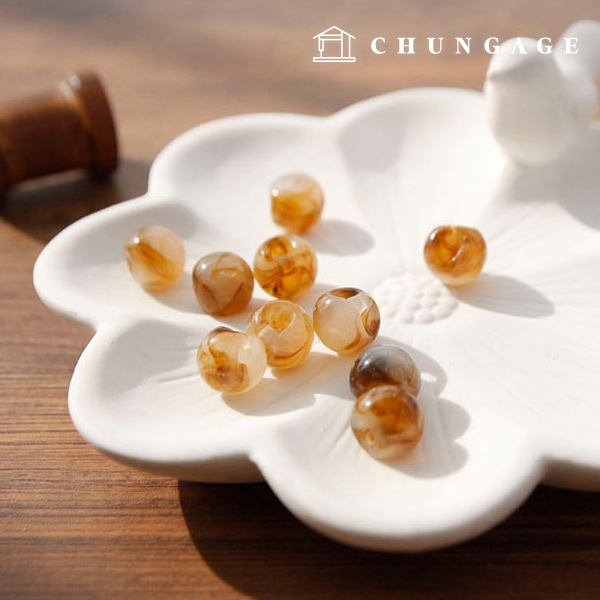 プラスチックコートボタンワイシャツフォーマルウエアブラウスカラーサークルアルダンチューマーブリングベージュ