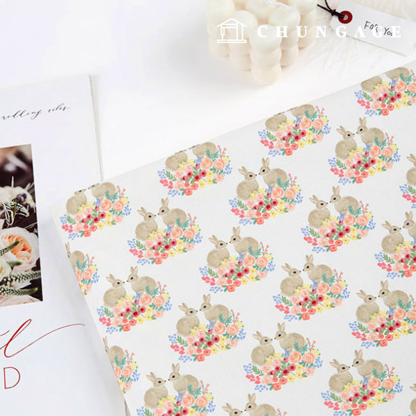 環境にやさしい抗菌抗炎症団E-DTPコットン20カウントフラワーラビッツ