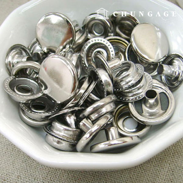 とげドットカチカチ金属ふた真珠ジャチェットジャンパスナップドットボタン15mm