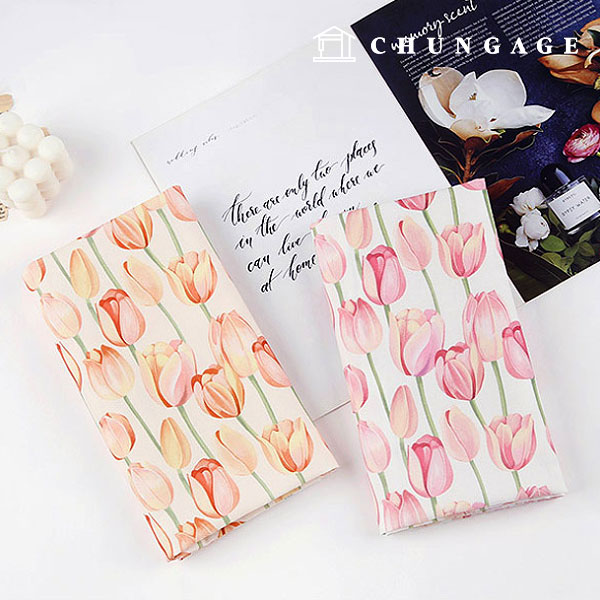 環境にやさしい抗菌抗炎症団E-DTPコットン20カウントスイーツチューリップ2種