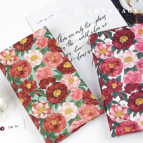 環境にやさしい抗菌抗炎源団E-DTPコットン20カウントブルームカメリア2種