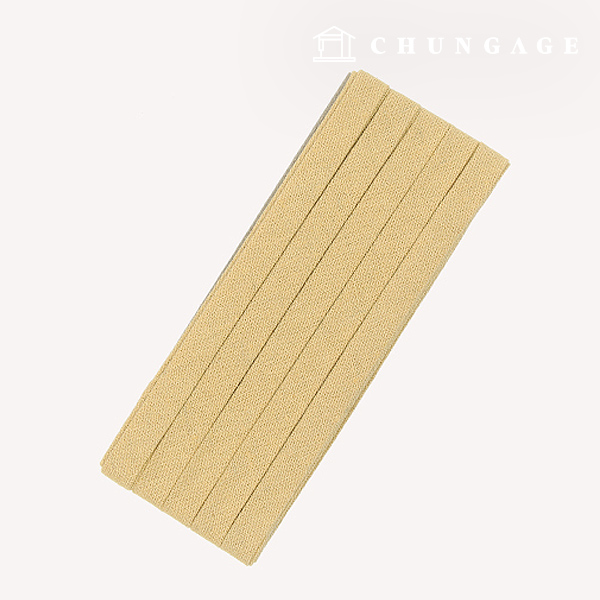 バイアステープナチュラルコットンリネン10mmマスタード76120