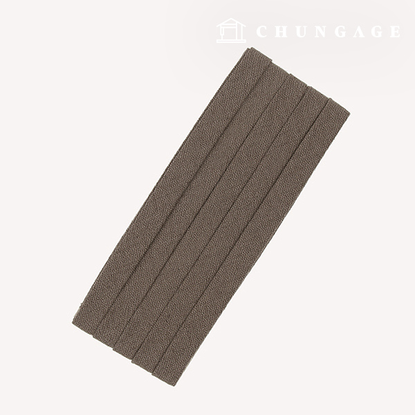 バイアステープナチュラルコットンリネン10mmブラウン76114