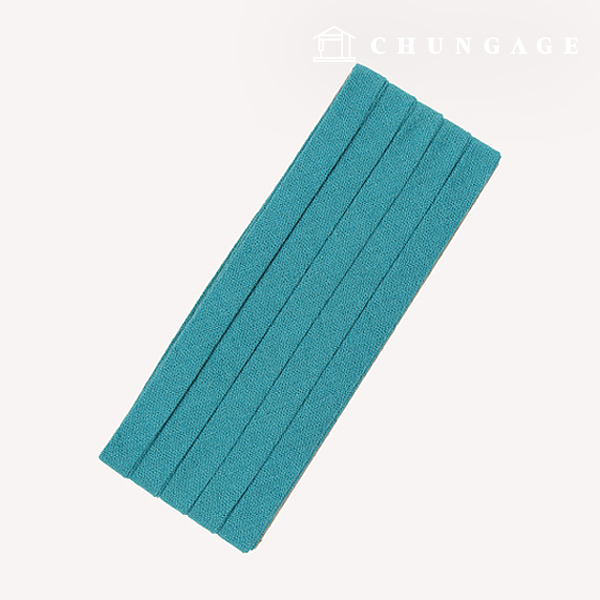 バイアステープナチュラルコットンリネン10mmエメラルドミント76116