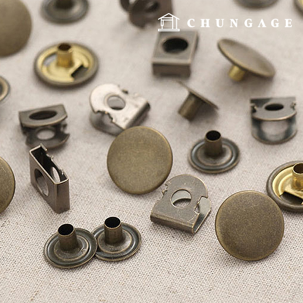 15mmシルバートットフックボタン47647