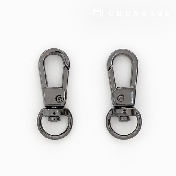 バッグ接続リングDリングベーシック9mmメタルグレー47480