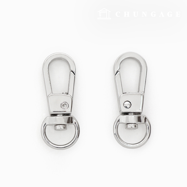 バッグ接続リングDリングベーシック9mmシルバー47480