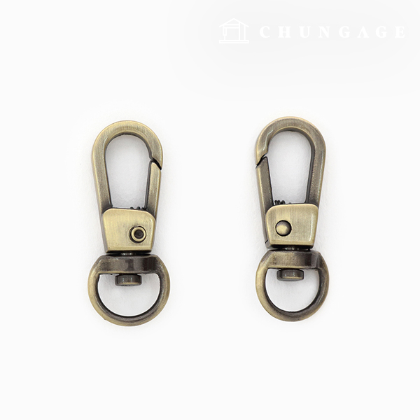 バッグ接続リングDリングベーシック9mmアンティークゴールド47480