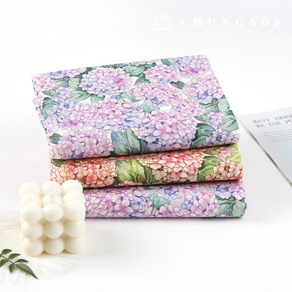 環境にやさしい抗菌抗炎症団E-DTPコットン20カウントフレンチアジサイ3種