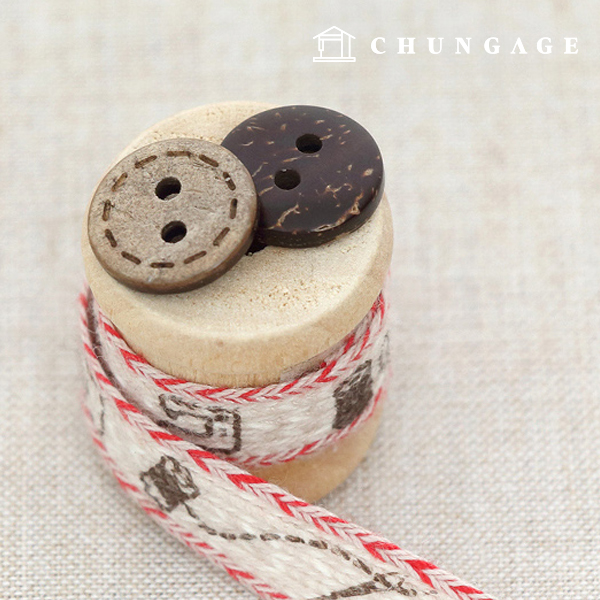ヴィンテージウッドコートカバン小物木製ボタンステラステージ13mm 58880