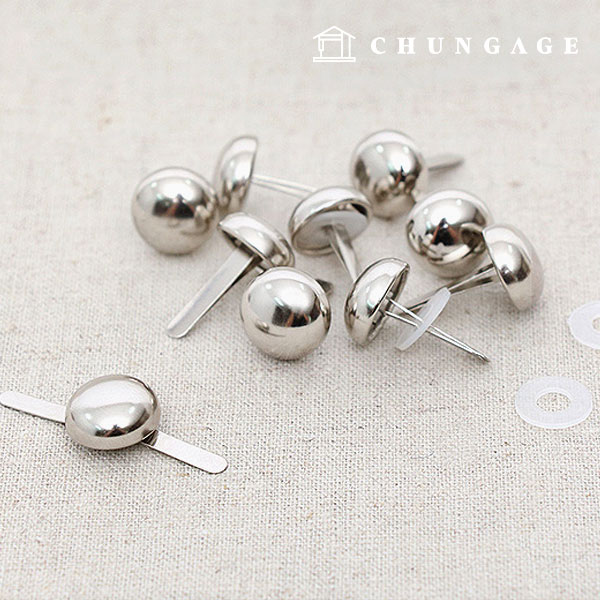 スーツケースメタル小ねじシンエンリゾウ12mmニッケル58527