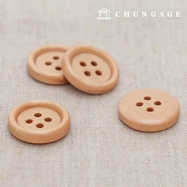 ヴィンテージウッドコートカバン小物木製ボタンオルフェフェラリー18mmナチュラル58285