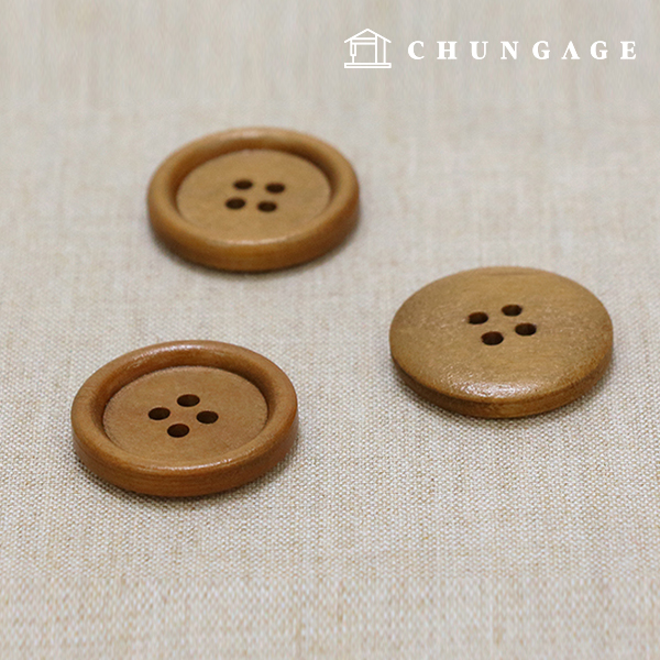 ヴィンテージウッドコート カバン 小物 木製ボタン オルフェフェラリー 25mm ブラウン 58283