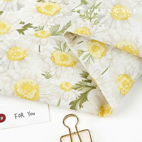 リネン生地 コットンリネン 11 カウント 環境にやさしい E-DTP 綿麻 広幅 ジェントルデイジー ML1568