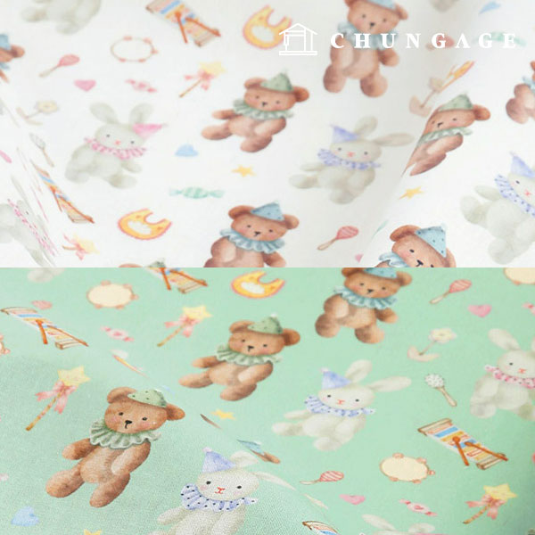 リネン生地 コットンリネン 11 カウント 環境にやさしい E-DTP 綿麻 広幅キャンディテディ 2種