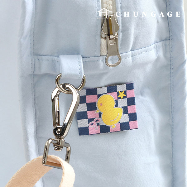 綿ラベル装飾ラベルチェックコレクションひよこ 58638