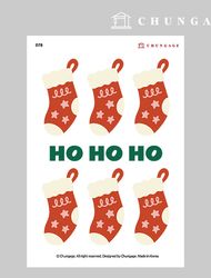 衣類転写紙076リフォーム熱転写紙熱転写ステッカーハッピークリスマス4