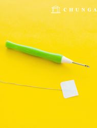 フランス刺繍パンチニードル針ウッドプラスチック糸装着1mm