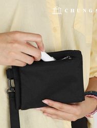 カバン作りパタン シンプルツーポケット ポーチ デイリーバッグ P1675