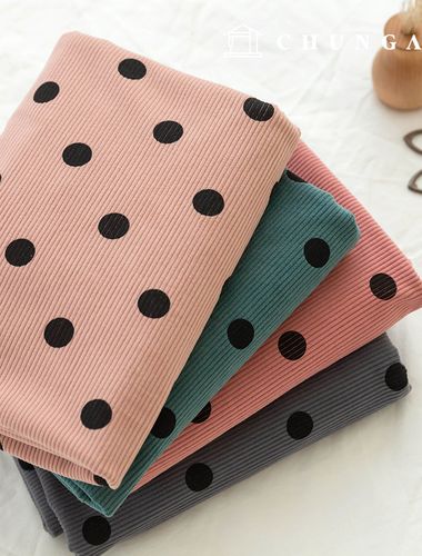 コーデュロイ生地 スパン中ゴルデン 8W コーデュロイ生地広幅 冬生地コードドット 4種