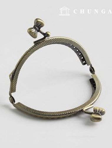 ブルーミングリボン財布フレーム8.5cmアンティークゴールド54548