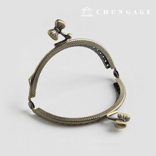 ブルーミングリボン財布フレーム8.5cmアンティークゴールド54548